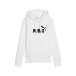 Damska bluza z kapturem z logo No.1 ESS PUMA. Białe bluzy z kapturem damskie Puma, uniwersalny. Za 219.00 zł.