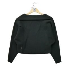Damski czarny sweter. Czarne swetry klasyczne damskie Ralph Lauren, l, z materiału, bez kołnierzyka. Za 59.60 zł.