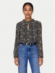 ONLY Bluzka Ditsy 15229700 Czarny Regular Fit. Czarne bluzki damskie Only, l, bez wzorów, z syntetyku, bez ramiączek. Za 119.99 zł.