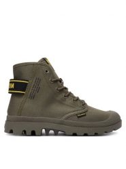 Palladium Trapery Pampa Hi Dare Ii 79514-325-M Zielony. Zielone buty zimowe męskie Palladium, z materiału, bez zapięcia. Za 389.99 zł.