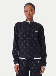 Guess Bluza V5BQ01 K1902 Czarny Regular Fit. Czarne bluzy bez kaptura damskie Guess, xxs, z syntetyku. Za 339.99 zł.