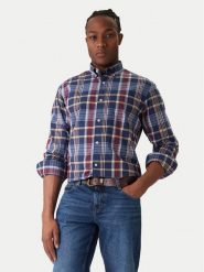 Gant Koszula 3250212 Granatowy Regular Fit. Niebieskie koszule męskie Gant, m, bez wzorów, z bawełny, bez kołnierzyka, bez ramiączek. Za 359.99 zł.