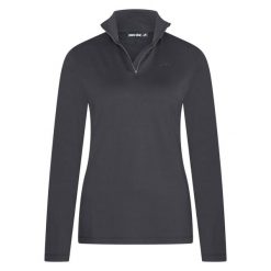Damska koszulka jeździecka z długim rękawem Euro-Star Olivia. Czarne t-shirty damskie EURO-STAR, xl, bez wzorów, bez kołnierzyka. Za 273.10 zł.
