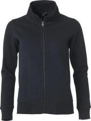 Clique Classic Cardigan Women – bluza kardigan z kieszeniami na zamek (czarny). Czarne bluzy bez kaptura damskie CLIQUE, s, z bawełny. Za 212.22 zł.