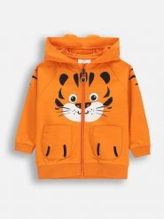 Coccodrillo Bluza w kolorze pomarańczowym rozmiar: 74. Pomarańczowe bluzy i bluzki niemowlęce COCCODRILLO, z aplikacjami, z jeansu, bez ramiączek, bez kaptura. Za 60.99 zł.