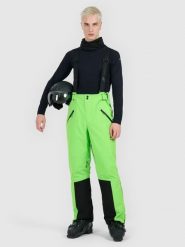 4F Spodnie narciarskie z szelkami membrana Dermizax 20000 męskie - zielone L. Żółte spodnie materiałowe męskie 4f, bez wzorów. Za 999.99 zł.