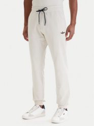 Aeronautica Militare Spodnie dresowe 261PF1008UF00674 Beżowy Regular Fit. Brązowe spodnie dresowe męskie AERONAUTICA MILITARE, bez wzorów, z bawełny. Za 399.99 zł.