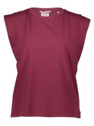 Scotch & Soda Koszulka w kolorze bordowym rozmiar: XL. Czerwone bluzki damskie Scotch & Soda, xl, bez wzorów, bez kołnierzyka, bez ramiączek. Za 87.81 zł.