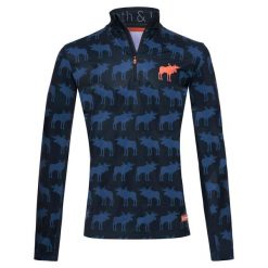 Bluza narciarska Męska Gareth & Lucas Eighty. Niebieskie bluzy bez kaptura męskie GARETH & LUCAS, l, z elastanu. Za 229.99 zł.