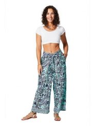 Ipanima Spodnie w kolorze fioletowo-turkusowym rozmiar: 34-40. Fioletowe spodnie materiałowe damskie Ipanima, bez wzorów, z materiału. Za 78.99 zł.