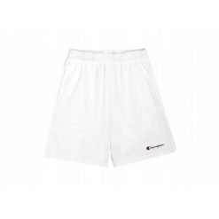 Spodenki shorty na co dzień męskie CHAMPION bawełna. Białe szorty męskie CHAMPION, z bawełny, bez kołnierzyka. Za 135.00 zł.
