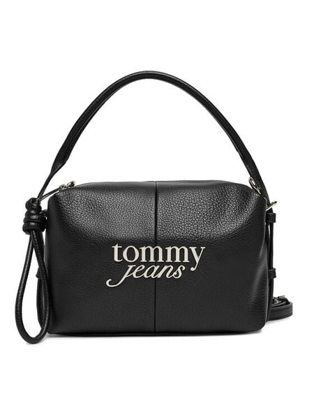 Tommy Jeans Torebka Tjw Bold Camera Bag AW0AW18470 Czarny. Czarne torebki klasyczne damskie Tommy Jeans, bez wzorów, z jeansu, bez dodatków. Za 449.99 zł.