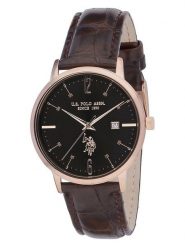 U.S. Polo Assn. Zegarek kwarcowy w kolorze złoto-brązowo-czarnym rozmiar: onesize. Brązowe, analogowe zegarki męskie U.S. Polo Assn., metalowe. Za 208.99 zł.