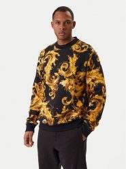 Versace Jeans Couture Bluza 80GAI3R0 FS196 Czarny Regular Fit. Czarne bluzy bez kaptura męskie Versace Jeans Couture, l, z bawełny. Za 1,249.00 zł.