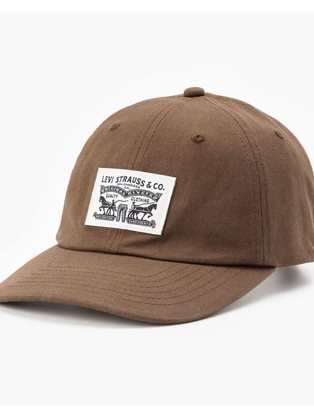 Levi's Czapka w kolorze beżowym rozmiar: onesize. Brązowe czapki męskie Levi's, bez wzorów, z bawełny. Za 92.42 zł.