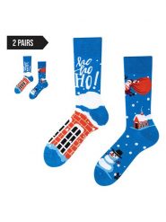 TODO SOCKS Skarpety (2 pary) w kolorze niebieskim rozmiar: 35-38. Niebieskie skarpetki męskie TODO SOCKS, bez wzorów, prążkowane. Za 57.06 zł.