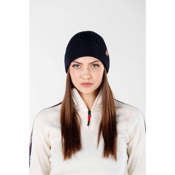 Czapka zimowa 100% wełna merino - Icewall (250 g/m²). Niebieskie czapki męskie WOOLONA, z wełny. W wyprzedaży za 126.00 zł.