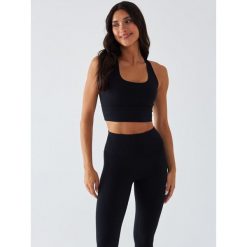 Stanik Sportowy BeShaped Morning Dew. Czarne biustonosze sportowe damskie BESHAPED, bez wzorów, z elastanu. Za 179.00 zł.