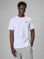 4F T-shirt regular gładki męski (3-pack) - biały S. Białe t-shirty męskie 4f, m, bez wzorów, z bawełny, bez kołnierzyka. Za 129.99 zł.