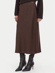 Guess Spódnica midi W6BD25 W4250 Brązowy Regular Fit. Brązowe spódniczki damskie Guess, s, z aplikacjami, z syntetyku, midi. Za 434.99 zł.