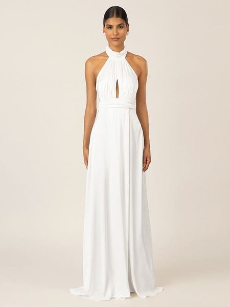 APART Sukienka w kolorze białym rozmiar: 40. Białe sukienki damskie Apart, bez wzorów, bez kołnierzyka, bez ramiączek, maxi. Za 243.27 zł.