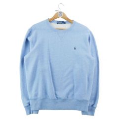 Second life - Bluza męska Crewneck Regular Fit niebieska - Jak nowy. Niebieskie bluzy bez kaptura męskie Ralph Lauren, m, z materiału. Za 207.36 zł.