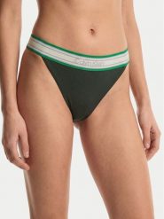 Calvin Klein Swimwear Dół od bikini LV00Q61104 Zielony ciemny. Zielone bikini damskie Calvin Klein Swimwear, bez wzorów. Za 209.99 zł.