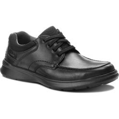 Półbuty CLARKS - Cotrell Edge 261373857 Blk Smooth Leather. Czarne półbuty męskie Clarks, z materiału, bez zapięcia. Za 319.00 zł.