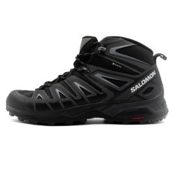 Buty trekkingowe męskie Salomon X Ultra Pioneer Mid Gtx Gore-tex. Czarne buty trekkingowe męskie Salomon, z gore-texu, za kostkę, bez zapięcia, trekkingowe, gore-tex. Za 683.00 zł.