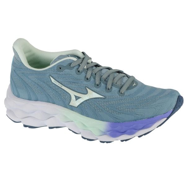 Buty do biegania damskie, Wave Sky 8. Białe obuwie do biegania damskie Mizuno, mizuno wave. Za 419.99 zł.