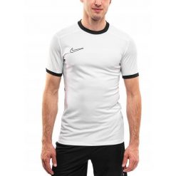 Koszulka Mężczyzna Nike Dri-FIT Academy T-shirt Bluzka Sportowa Treningowa XL. Białe t-shirty męskie Nike, m, z materiału, bez ramiączek, na fitness i siłownię, dri-fit (nike). Za 70.99 zł.