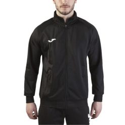 Męska Dresowa Kurtka Piłkarska Combi. Czarne kurtki męskie Joma, l, bez wzorów, z dresówki, bez kaptura. Za 161.99 zł.