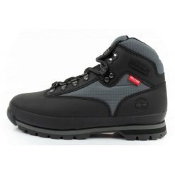 Buty Timberland Euro Hiker TB0A64ZH015 czarne. Czarne buty trekkingowe męskie na zimę, ze skóry, bez zapięcia, trekkingowe. Za 692.27 zł.