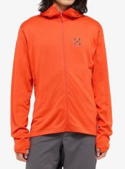Bluza z kapturem męska Haglofs L.I.M Mid Multi II Hood. Czerwone bluzy z kapturem męskie Haglöfs, l, z materiału. Za 497.85 zł.