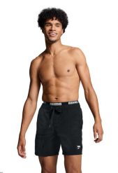 Kąpielówki męskie Puma, Utility Mid Shorts, Czarne. Czarne kąpielówki męskie Puma, m, z aplikacjami, z materiału, do pływania. Za 243.00 zł.