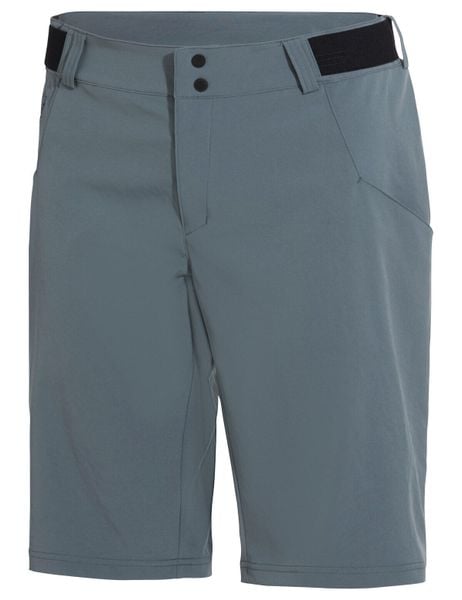 Spodenki rowerowe z wyściełaną wkładką M Loamer Shorts. Szare szorty męskie Vaude, bez wzorów, z materiału. Za 469.00 zł.