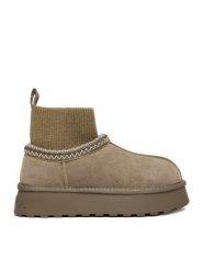 Badura Śniegowce EO-ANDREA-TS6278-01 Beżowy. Brązowe śniegowce damskie Badura, ze skóry. Za 199.99 zł.