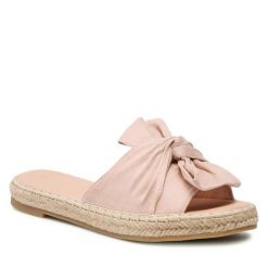 Espadryle DeeZee. Czerwone espadryle damskie DeeZee, bez wzorów, bez obcasa. Za 89.99 zł.
