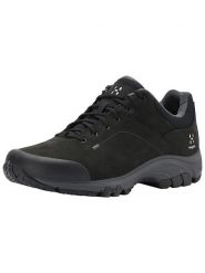 Haglöfs Skórzane buty turystyczne "Ridge" w kolorze czarnym rozmiar: 42 2/3. Czarne buty trekkingowe męskie Haglöfs, z gumy, bez zapięcia, outdoorowe. Za 542.95 zł.