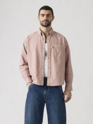 Levi's Koszula - Comfort fit - w kolorze jasnoróżowym rozmiar: L. Różowe koszule męskie Levi's, l, bez wzorów, z bawełny, bez kołnierzyka, bez ramiączek. Za 178.98 zł.