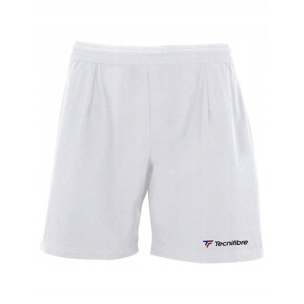 Spodenki tenisowe męskie Tecnifibre Stretch Short. Białe szorty męskie TECNIFIBRE, bez wzorów, sportowe. Za 99.00 zł.