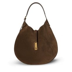 Torebka Polo Ralph Lauren. Brązowe torebki klasyczne damskie Polo Ralph Lauren, bez wzorów, bez dodatków. Za 3,499.00 zł.