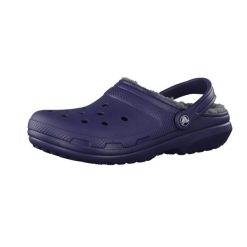 Sandały Dorosły Crocs Classic Lined Clog niebieski. Niebieskie kapcie damskie Crocs, z materiału. Za 231.99 zł.