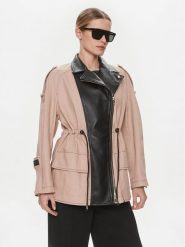 Pinko Parka Plutone 103002 A1NH Beżowy Regular Fit. Brązowe parki damskie Pinko, l, bez wzorów, z bawełny. Za 2,309.00 zł.