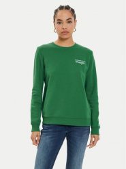 Wrangler Bluza 112356509 Zielony Regular Fit. Zielone bluzy bez kaptura damskie Wrangler, xs, z bawełny. Za 159.99 zł.
