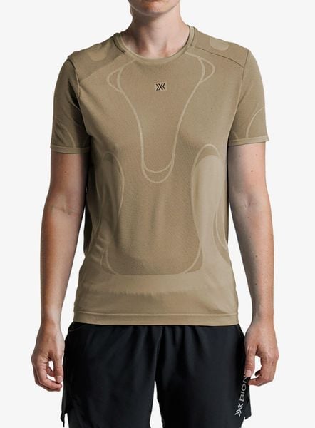 Koszulka biegowa damska X-Bionic Xceed Run Perform Shirt. Brązowe t-shirty damskie X BIONIC, m, bez wzorów, z materiału, bez kołnierzyka. Za 412.49 zł.