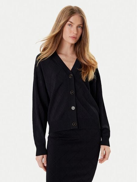 Marciano Guess Kardigan 5YGR13 5036Z Czarny Regular Fit. Czarne kardigany damskie Marciano Guess, xs, z aplikacjami, z wiskozy. Za 359.99 zł.