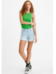 Levi´s Szorty dżinsowe w kolorze błękitnym rozmiar: W28. Niebieskie szorty damskie z aplikacjami, z bawełny, klasyczne, z podwyższonym stanem. Za 134.85 zł.