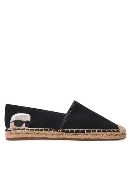 KARL LAGERFELD Espadryle KL80111N Czarny. Czarne espadryle damskie Karl Lagerfeld, bez wzorów, z materiału, bez obcasa. Za 669.99 zł.