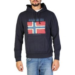Napapijri bluza męska M ciemny niebieski. Niebieskie bluzy bez kaptura męskie Napapijri, m. W wyprzedaży za 365.00 zł.